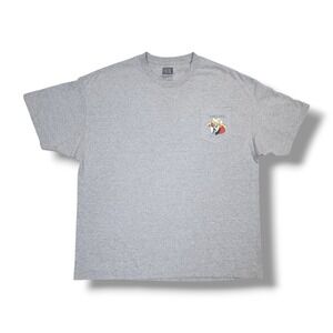 Fatal Clothing Parrot Graphic Print Gray T-Shirt Men's XL